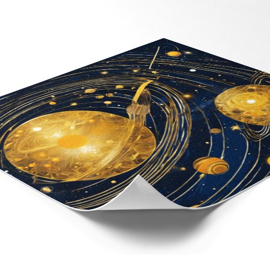 Weltraumkreise Poster (Ecke)