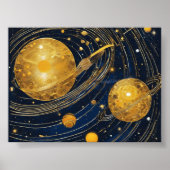 Weltraumkreise Poster (Vorne)