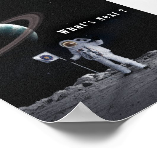 Weltraumkunst | Digitale Kunst Poster (Ecke)