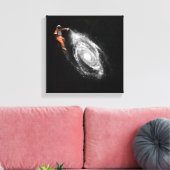 Weltraumkunst | Florent Bodart Leinwanddruck (Insitu (Wohnzimmer))