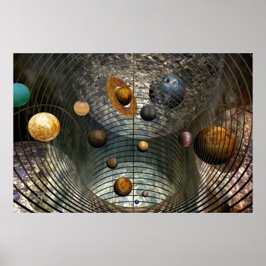 Weltraumkunst Poster (Vorne)