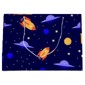 Weltraumkunst Weltraum Weltraum Weltraum Weltraum  Große Geschenktüte (Vorderseite)