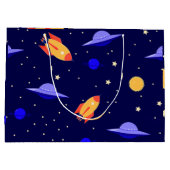 Weltraumkunst Weltraum Weltraum Weltraum Weltraum  Große Geschenktüte (Rückseite)
