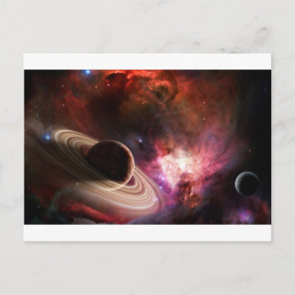 Weltraumkunstnebel Postkarte