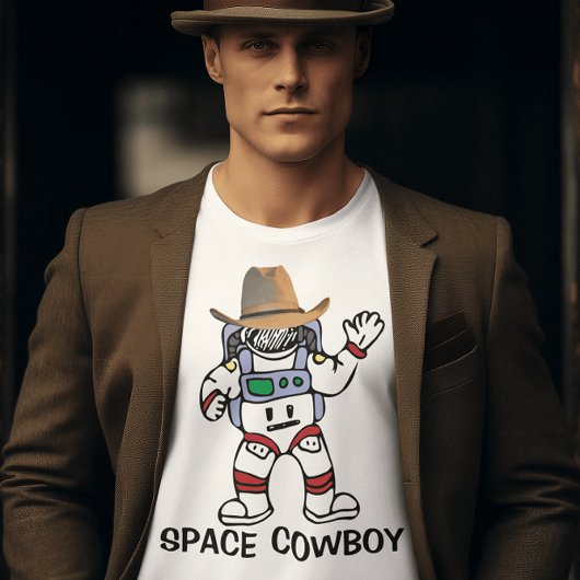 WELTRAUMKUWBOY MÄNNER VINTAGE T - SHIRT