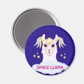 Weltraumlama Magnet (Vorderseite/Rückseite)