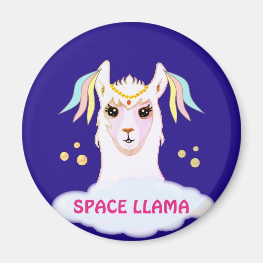 Weltraumlama Magnet (Vorne)