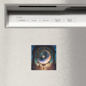 Weltraumlandschaft der kosmischen Fantasie Magnet (In Situ (Geschirrspüler))