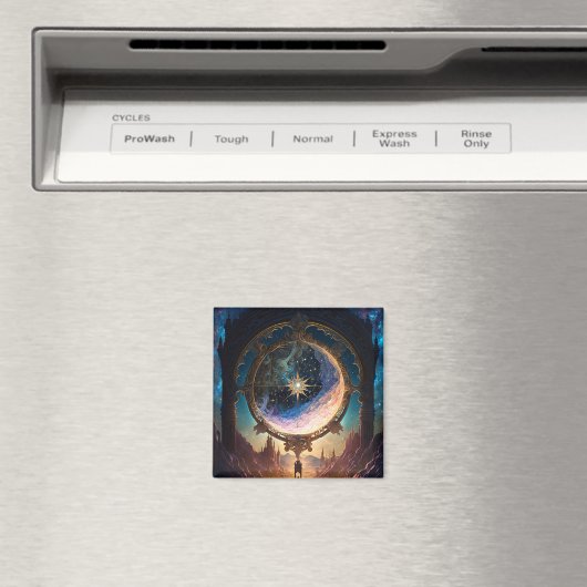 Weltraumlandschaft der kosmischen Fantasie Magnet (In Situ (Geschirrspüler))