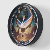 Weltraumlandschaft der kosmischen Fantasie Uhr (Winkel)