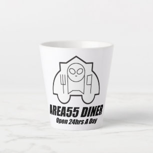 Weltraumlebensmittelbereich55 DINER Milchtasse