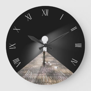 Weltraumloch Große Wanduhr