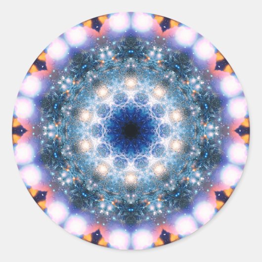 Weltraumloch Runder Aufkleber (Vorderseite)