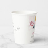 Weltraummädchen Geburtstagsgalaxie Sternenplaneten Pappbecher (Rechts)