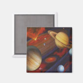 Weltraummagnet Magnet (Vorderseite/Rückseite)