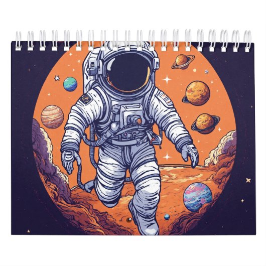 Weltraummann Kalender (Titelbild)