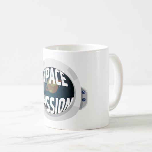 Weltraummission Kaffeetasse (VorderseiteRechts)