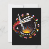 Weltraummissionsabzeichen Ankündigung (Vorderseite)