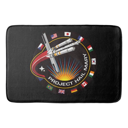 Weltraummissionsabzeichen Badematte (Vorderseite)