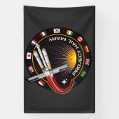 Weltraummissionsabzeichen Banner (Vertikal)