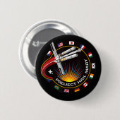 Weltraummissionsabzeichen Button (Vorne & Hinten)