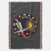 Weltraummissionsabzeichen Decke (Vorderseite Vertikal)