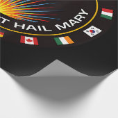 Weltraummissionsabzeichen Geschenkpapier (Ecke)