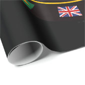 Weltraummissionsabzeichen Geschenkpapier (Rolleneckpunkt)