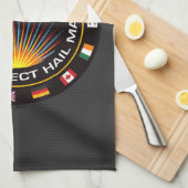 Weltraummissionsabzeichen Geschirrtuch (Viertel Falte)