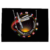 Weltraummissionsabzeichen Große Geschenktüte (Rückseite)