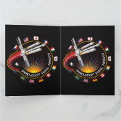 Weltraummissionsabzeichen Karte (Innenseite)