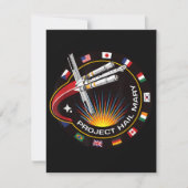 Weltraummissionsabzeichen Karte (Vorderseite)