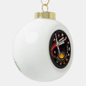 Weltraummissionsabzeichen Keramik Kugel-Ornament (Links)