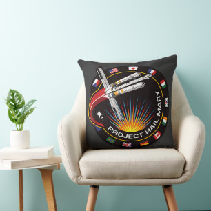 Weltraummissionsabzeichen Kissen