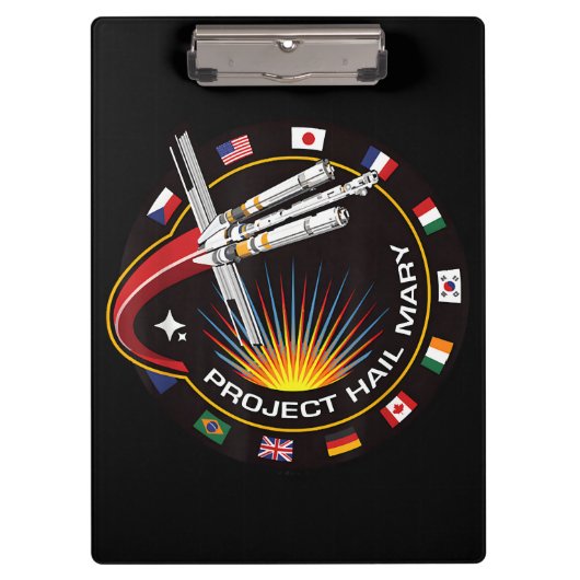 Weltraummissionsabzeichen Klemmbrett (Vorderseite)