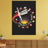Weltraummissionsabzeichen Leinwanddruck (Insitu (Wohnzimmer))