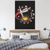 Weltraummissionsabzeichen Leinwanddruck (Insitu (Schlafzimmer))