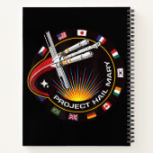 Weltraummissionsabzeichen Notizblock (Rückseite)