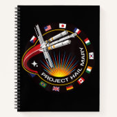 Weltraummissionsabzeichen Notizblock (Vorderseite)