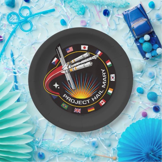 Weltraummissionsabzeichen Pappteller (Party)
