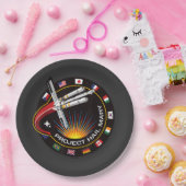 Weltraummissionsabzeichen Pappteller (Party)