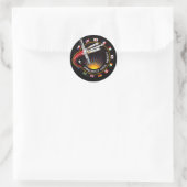Weltraummissionsabzeichen Runder Aufkleber (Tasche)