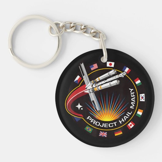 Weltraummissionsabzeichen Schlüsselanhänger (Vorderseite)