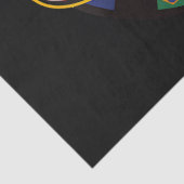 Weltraummissionsabzeichen Seidenpapier (Detail)