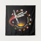 Weltraummissionsabzeichen Wandteppich (Vorderseite)