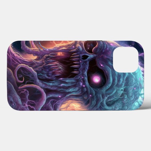 Weltraummonster Horror Art Case-Mate iPhone Hülle (Rückseite (Horizontal))