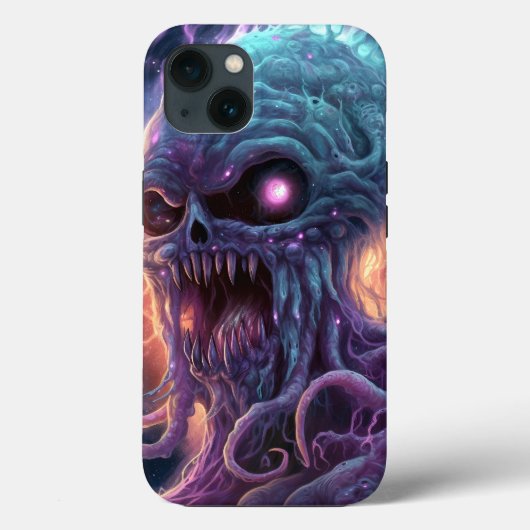 Weltraummonster Horror Art Case-Mate iPhone Hülle (Rückseite)