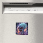Weltraummonster Horror Art Magnet (In Situ (Geschirrspüler))