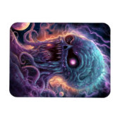 Weltraummonster Horror Art Magnet (Horizontal)