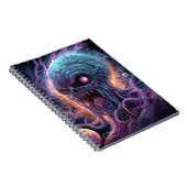 Weltraummonster Horror Art Notizblock (Rechte Seite)